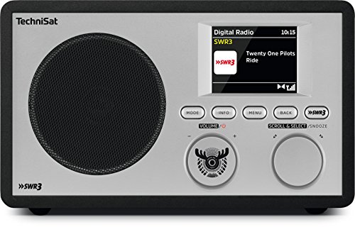 TechniSat Digitradio 303 SWR3-Edition Internetradio (Direktwahltaste SWR3, WLAN, DAB+, DAB, UKW, Bluetooth, Radiowecker, Wifi Streamingfunktion, Kopfhöreranschluss, 2 Watt RMS) schwarz