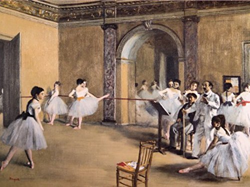 1art1 Edgar Degas Ballettsaal Der Oper In Der Rue Peletier, 1872 Selbstklebende Fototapete Poster-Tapete 240x180 cm
