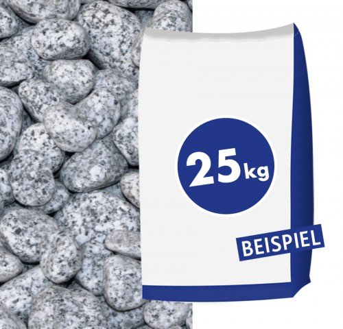 Granit-Gletscherkies Grau 25-40 mm 25 kg