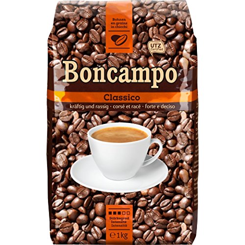 Boncampo Classico Ganze Kaffeebohnen 1kg, Stärkegad 3/5