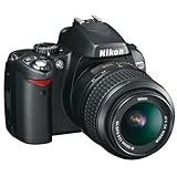 Nikon D60 SLR-Digitalkamera (10 Megapixel) Kit inkl. 18-55mm 1:3,5-5,6G VR Objektiv (bildstab.)