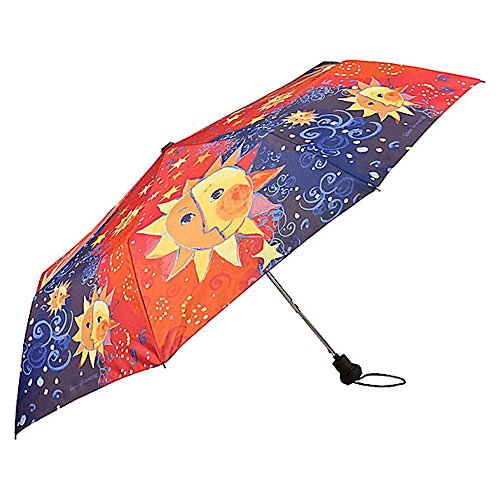 VON LILIENFELD Regenschirm Taschenschirm Rosina Wachtmeister: Sole Windfest Auf-Automatik Leicht Stabil Kompakt Kunst
