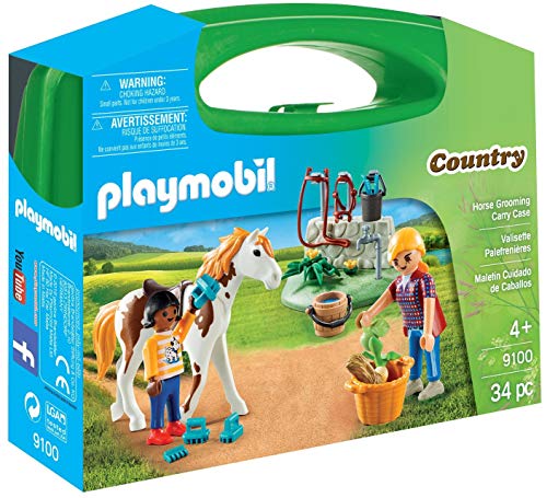 PLAYMOBIL Country 9100 Mitnehmkoffer inkl. Figuren, Pferde und Zubehör, ab 4 Jahren