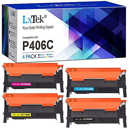 LxTek Kompatibel Tonerkartusche als Ersatz für Samsung CLT-406S CLT-P406C für Xpress C460W C410W (3er-Pack)