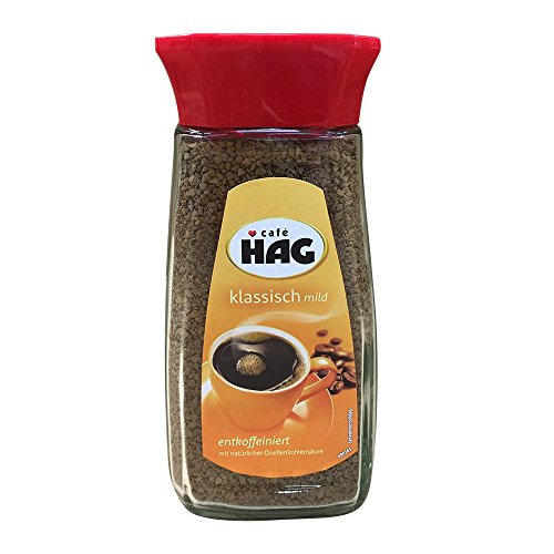Cafè Hag Klassisch Mild,Entkoffeiniert, Instant-Kaffee, 100g