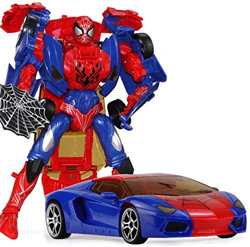 Transformers 5 Spider-Man Modell Verwandlungs Roboter Actionfigur Joint Moveable Sammlung Zeichentrickfigur Modell Statue Dekoration - Kinder Geschenke-26cm A