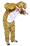 Ikumaal Tiger-Kostüm, AN28 Gr. M-L, Fasnachts-Kostüme Tier-Kostüme, Tiger-Faschingskostüm, für Fasching Karneval Fasnacht, Karnevals-Kostüme, Faschings-Kostüme, Geburtstags-Geschenk Erwachsene