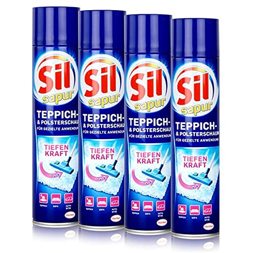 Sil sapur Teppich-& Polsterschaum 600ml - Für gezielte Anwendung (4er Pack)