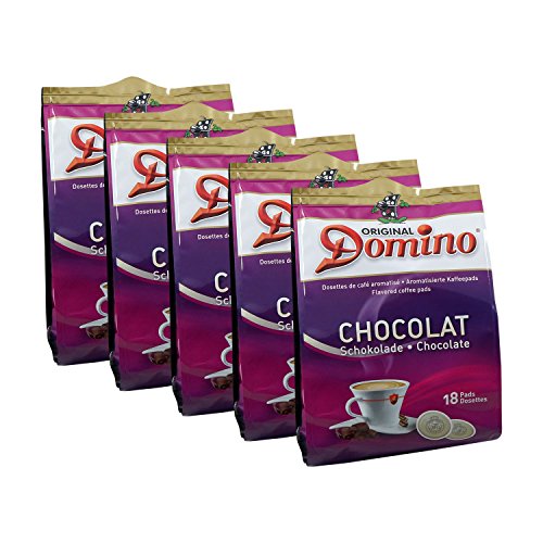 5 x DOMINO Kaffeepads Schokolade 18 Pads