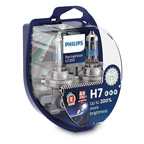 Philips RacingVision GT200 H7 Scheinwerferlampe +200%, Doppelset 12972RGTS2 Twin box