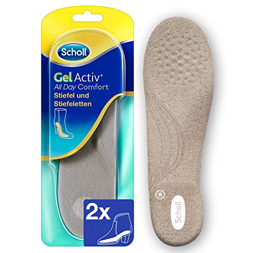 Scholl GelActiv Einlegesohlen All Day Comfort für Stiefel & Stiefeletten von 35-40.5, 1 Paar