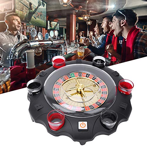 Atyhao Elektrisches Russisches Lucky Turntable Wheel Trinkspiel für Bar KTV Party Entertainment Party Games Aktivitäten