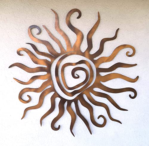 kh Teile Wanddeko Sonne Spirale Wandbild Innen Außen Garten Geschenk Idee Wandschmuck Wand Deko 3D Echt Holz