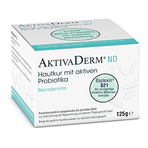 AktivaDerm ND 125g bei Neurodermitis/lindert Juckreiz und trockene Haut/medizinische Hautpflege - klinisch getestet/mit aktiven Probiotika