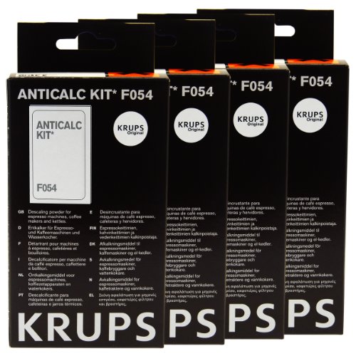 Krups Anticalc Kit* F054 Entkalker, Kalkreiniger, Kalkentferner, 4er Pack