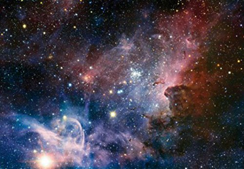 1art1 Der Weltraum Sternengeburt Im Carinanebel, 3-Teilig Fototapete Poster-Tapete 360x250 cm