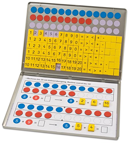 Betzold 42637 - Rechen-Magnetbox mit 30 Arbeitsblättern - Mathematik Grundschule