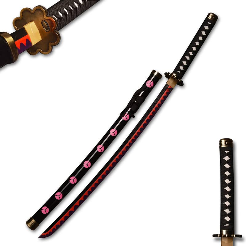 Generic Anime Samurai Cosplay Schwert, Roronoa Zoro, Shusui, Katana Holzklinge, 104CM, Verwendung für Rollenspiele und Sammlung