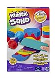 Kinetic Sand Regenbogen Mix Set - mit 383 g magischem Schweden in 3 Farben und Förmchen, ab 3 Jahren