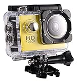 Wakects Action Cam HD, Action-Kamera, 1080P, wasserdicht, Action-Kamera, 30 m, mit wasserdichtem Gehäuse