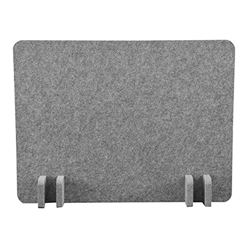 ReFocus™ Raw Freistehender akustischer Schreibtischteiler - Reduzieren Sie Lärm und visuelle Ablenkungen mit diesem leichten Sichtschutz (53 x 41 cm) (Schlossgrau, 53 x 41 cm)