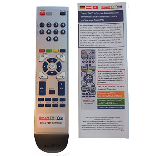 SmartTV4You Service-Fernbedienung zur Freischaltung von PVR und Timeshift kompatibel mit Samsung Smart TV der M/MU-Serien