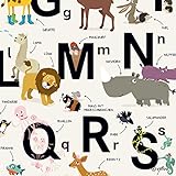 Poster ABC Plakate Kinderzimmer Bilder Buchstaben illustriertes Alphabet Tiere Illustration