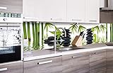 DIMEX Küchenrückwand Folie selbstklebend Zen Steine | Klebefolie - Dekofolie - Spritzschutz für Küche | Premium QUALITÄT - Made in EU | 260 cm x 60 cm
