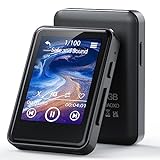 ZOOAOXO 128GB MP3 Player with Bluetooth 5.2, 2.4 Zoll Voller Touchscreen, Eingebauter Lautsprecher, HiFi-Klangqualität, E-Book, Wecker, FM Radio, Diktiergerät, Kopfhörer Enthalten