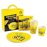 Borussia Dortmund Unisex Bvb-partybox (40-teilig) Partybox, Gelb, Einheitsgröße EU