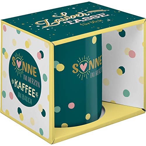 GRUSS & CO 47057 Zaubertasse Kaffee, Porzellan, 35 cl, Geschenkbox, 1 Stück (1er Pack)