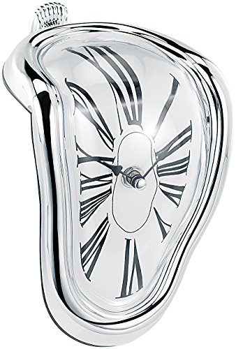 St. Leonhard Regaluhr: Originelle Regal-Uhr mit kunstvollem Surrealismus-Design (Verlaufende Uhr)