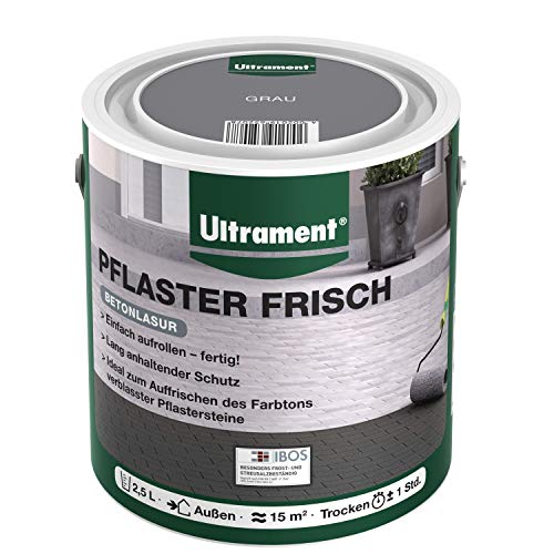 Ultrament Pflaster Frisch, Betonlasur, grau, 2,5 Liter