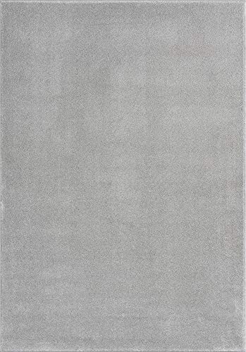 Mia´s Teppiche 'Emma' Wohnzimmer Teppich, Kurzflor, 80x150 cm, Grau