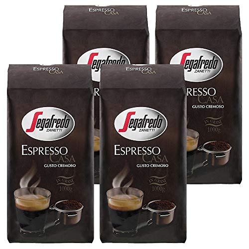 Segafredo Espresso Casa, Kaffeebohnen, 4000g (4x1kg)