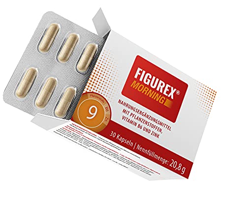 FIGUREX Morning Keto Burn Stoffwechsel-Kur Kapseln mit Koffein - 9-fach starke Power-Formel gegen Müdigkeit mit Vitaminen und Pflanzenstoffen, 30 Kapseln