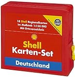 Shell Karten-Set Deutschland: 18 Shell Regionalkarten im Massstab 1:150000. GPS-geeignet: Mit Ortsverz. (Shell Regionalkarte Deutschland)