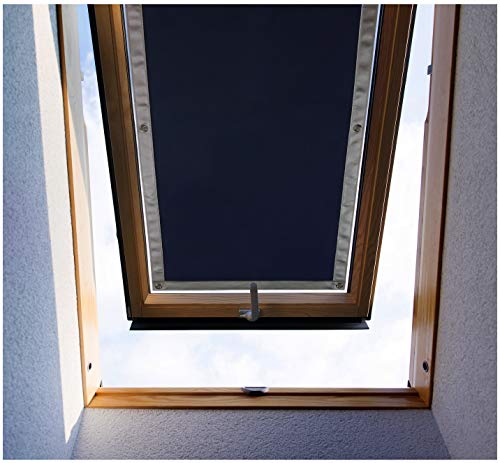 Purovi Thermo-Rollo für Dachfenster – Verdunklungsrollo ohne Bohren – UV- und Hitzeschutz-Rollos für Velux- und Roto-Fenster in verschiedenen Größen