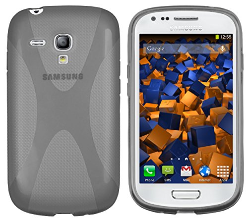 mumbi Hülle kompatibel mit Samsung Galaxy S3 mini Handy Case Handyhülle, transparent schwarz