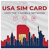 travSIM USA SIM Karte |50GB Mobile Daten mit 4G/5G Geschwindigkeit. Unbegrenzte Nationale Anrufe & SMS für die USA. US-SIM-Karte funktioniert in iOS- und Android-Geräten. .Gültig für 10 Tage.
