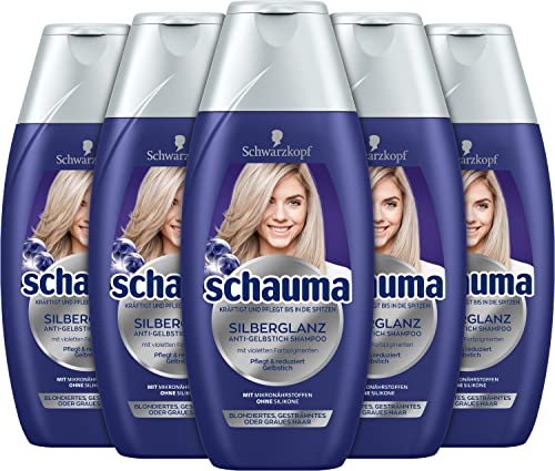 SCHWARZKOPF SCHAUMA Silberglanz Shampoo, 5er Pack (5 x 250 ml)