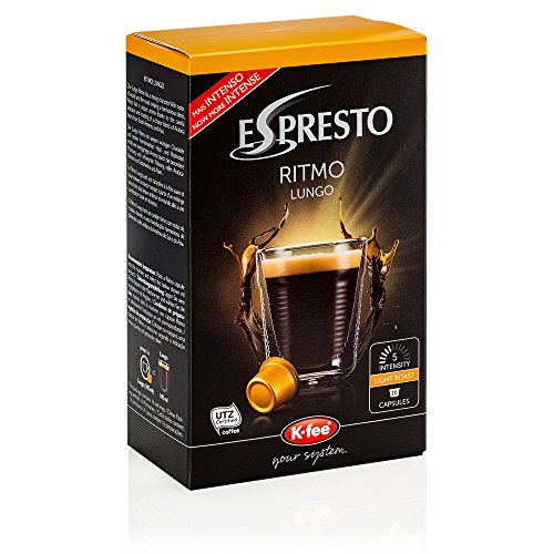 ESPRESTO Ritmo Lungo Kaffeekapseln Stärke 5, K-fee System, 6er Pack (6x124 g)