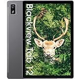Tablet 10 Zoll, Blackview Tab 12, 4GB RAM + 64GB ROM Octa-core, 4G LTE + 5G WiFi, Android 11 Tablet Pc, 1920x1200 FHD+, 13MP+5MP Kamera 6580mAh Typ-C/Face ID/GPS/BT5.0 (1TB TF) Gray
