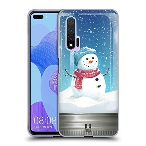 Head Case Designs Schneeman Weihnachten Im Einweckglas Soft Gel Handyhülle Hülle kompatibel mit Huawei Nova 6 / 5G