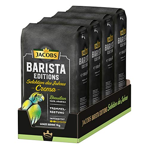 Jacobs Kaffeebohnen Barista Editions Selektion des Jahres Brasilien 4 x 1 kg Bohnenkaffee