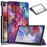 KATUMO Hülle für Samsung Galaxy Tab A7 Lite 8,7 Zoll 2021 (SM-T220/T225) Ultra Dünn Schutzhülle Leder Cover mit Magnetisch Slim Smart Folio Case für Tablet A7 Lite 8.7', Milchstraße