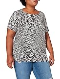 ONLY Carmakoma Damen CARFIRSTLY Life SS TOP NOOS T-Shirt, Black Flower, 46