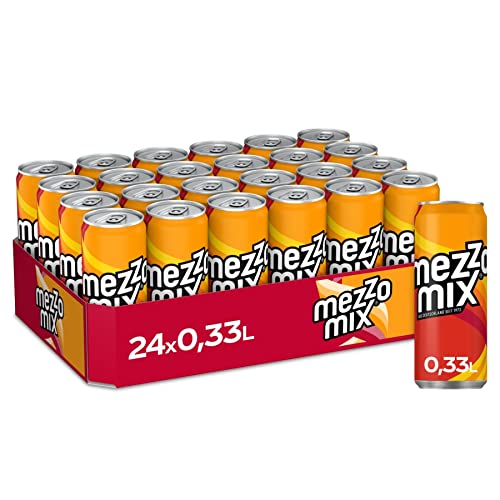 Mezzo Mix, Einzigartiges Mischgetränk aus Cola & Orange in stylischen Dosen, EINWEG Dose (24 x 330 ml)