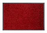 Carpido strapazierfähige Schmutzfangmatte Clara – rutschfeste Türmatte – Fußmatten für den Innenbereich – Eingangsmatten – Vorleger (rot, 60x80cm)