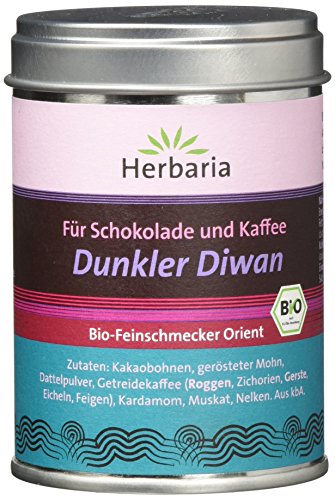 Herbaria Dunkler Diwan - Gewürz für Kaffee und Schokolade, 1er Pack (1 x 70 g) - Bio